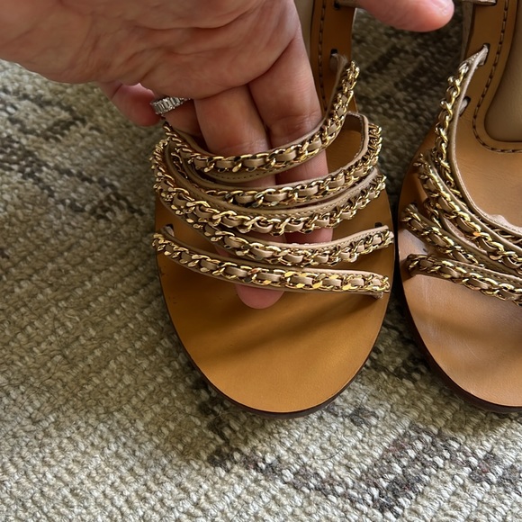 CHANEL gold chain multi strand wooden wedges - Picture 4 of 12